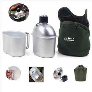Military Canteen With Mug